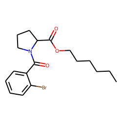 L-Proline, N-(2-bromobenzoyl)-, hexyl ester