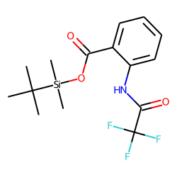 2-Aminobenzoic acid, N-trifluoroacetyl-, tert.-butyldimethylsilyl ester