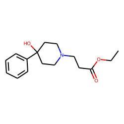 1-(Beta-carbethoxyethyl)-4-phenyl-4-piperidinol