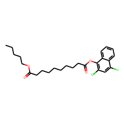 Sebacic acid, 2,4-dichloronaphth-1-yl pentyl ester