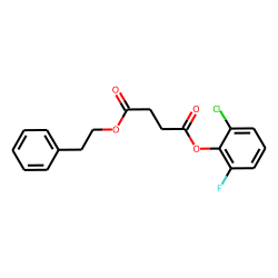 Succinic acid, 2-chloro-6-fluorophenyl phenethyl ester