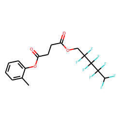 Succinic acid, 2,2,3,3,4,4,5,5-octafluoropentyl 2-methylphenyl ester