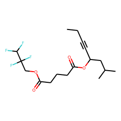 Glutaric acid, 2,2,3,3-tetrafluoropropyl 2-methyloct-5-yn-4-yl ester