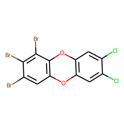 Dibenzodioxin, 1,2,3-tribromo-, 7,8-dichloro-