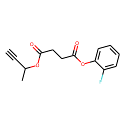 Succinic acid, but-3-yn-2-yl 2-fluorophenyl ester