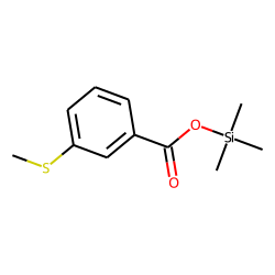 3-(Methylthio)benzoic acid, trimethylsilyl ester