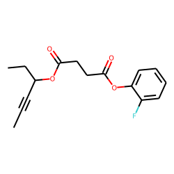 Succinic acid, hex-4-yn-3-yl 2-fluorophenyl ester