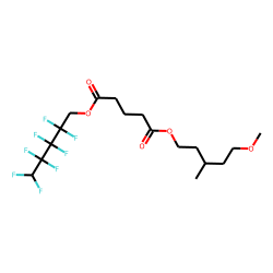 Glutaric acid, 2,2,3,3,4,4,5,5-octafluoropentyl 3-methyl-5-methoxypentyl ester