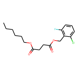 Succinic acid, 2-chloro-6-fluorobenzyl hexyl ester