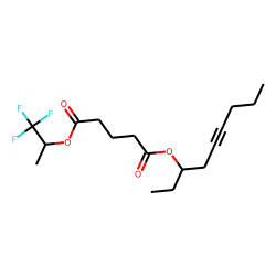Glutaric acid, 1,1,1-trifluoroprop-2-yl non-5-yn-3-yl ester