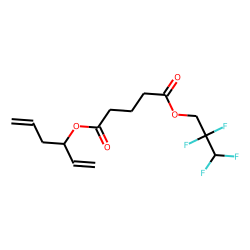 Glutaric acid, hexa-1,5-dien-3-yl 2,2,3,3-tetrafluoropropyl ester