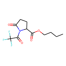 2-Pyrrolidone carboxylic acid, N-trifluoroacetyl-, n-butyl ester