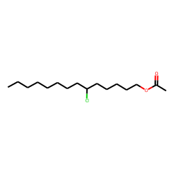 1-Tetradecanol, 6-chloro, acetate