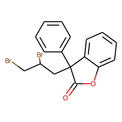 Benzofuranone, 2(3h)-, 3-(2,3-dibromopropyl)-3-phenyl