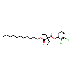 Diethylmalonic acid, 2,3,5-trichlorophenyl undecyl ester