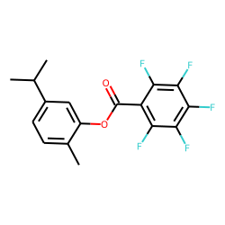 5-Isopropyl-2-methylphenyl 2,3,4,5,6-pentafluorobenzoate