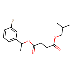 Succinic acid, 1-(3-bromophenyl)ethyl isobutyl ester