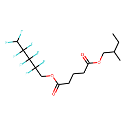 Glutaric acid, 2,2,3,3,4,4,5,5-octafluoropentyl 2-methylbutyl ester