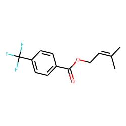 4-(Trifluoromethyl)benzoic acid, 3-methylbut-2-enyl ester