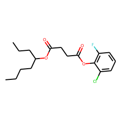 Succinic acid, 2-chloro-6-fluorophenyl 4-octyl ester