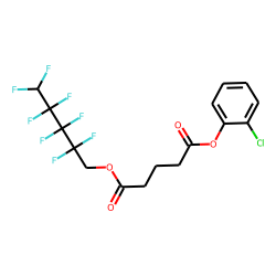 Glutaric acid, 2,2,3,3,4,4,5,5-octafluoropentyl 2-chlorophenyl ester
