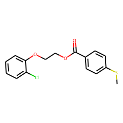4-(Methylthio)benzoic acid, 2-(2-chlorophenoxy)ethyl ester