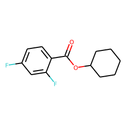 2,4-Difluorobenzoic acid, cyclohexyl ester