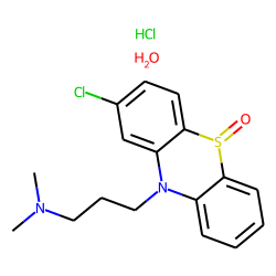 2-Chloro-10-(3'-dimethylaminopropyl)phenothiazine, 5-oxide, hydrochloride, monohydrate