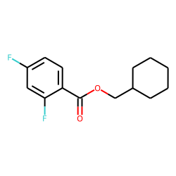 2,4-Difluorobenzoic acid, cyclohexylmethyl ester