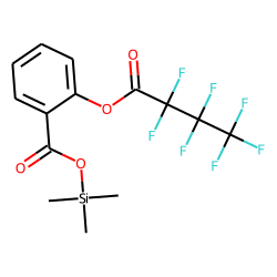 Benzoic acid, 2-heptafluuorobutyryloxy-, trimethylsilyl ester