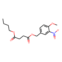 Succinic acid, butyl 4-methoxy-3-nitrobenzyl ester