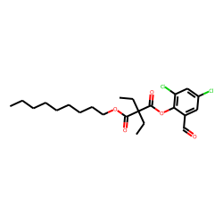 Diethylmalonic acid, 2,4-dichloro-6-formylphenyl nonyl ester