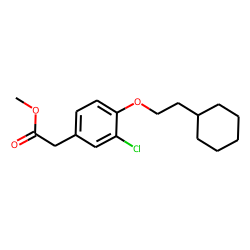 (3-Chloro-4-cyclohexylethoxy-phenyl)-acetic acid, methyl ester