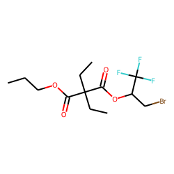 Diethylmalonic acid, 1-bromo-3,3,3-trifluoroprop-2-yl propyl ester