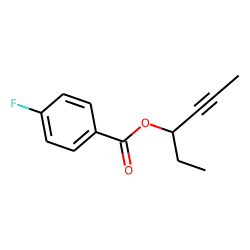 4-Fluorobenzoic acid, hex-4-yn-3-yl ester