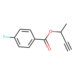 4-Fluorobenzoic acid, but-3-yn-2-yl ester