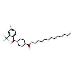 Isonipecotic acid, N-(4-fluoro-2-trifluoromethylbenzoyl)-, dodecyl ester