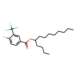 4-Fluoro-3-trifluoromethylbenzoic acid, 5-tridecyl ester