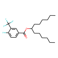 4-Fluoro-3-trifluoromethylbenzoic acid, 7-tridecyl ester