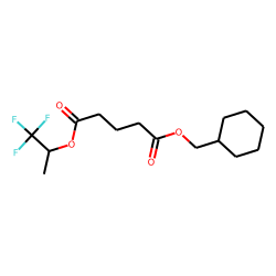 Glutaric acid, cyclohexylmethyl 1,1,1-trifluoroprop-2-yl ester