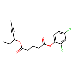 Glutaric acid, hex-4-yn-3-yl 2,4-dichlorophenyl ester