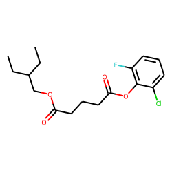 Glutaric acid, 2-chloro-6-fluorophenyl 2-ethylbutyl ester
