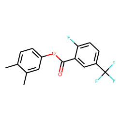 6-Fluoro-3-trifluoromethylbenzoic acid, 3,4-dimethylphenyl ester