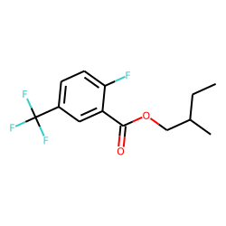 6-Fluoro-3-trifluoromethylbenzoic acid, 2-methylbutyl ester