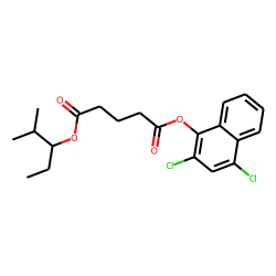 Glutaric acid, 2-methylpent-3-yl 2,4-dichloro-1-naphthyl ester