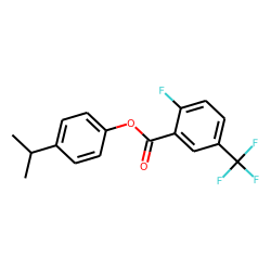 6-Fluoro-3-trifluoromethylbenzoic acid, 4-isopropylphenyl ester