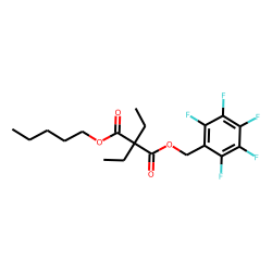 Diethylmalonic acid, pentafluorobenzyl pentyl ester