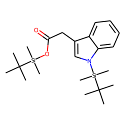 3-Indoleacetic acid, N-(tert-butyldimethylsilyl)-, tert-butyldimethylsilyl ester