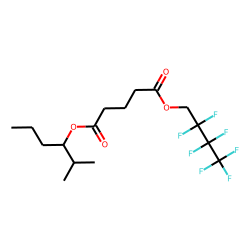 Glutaric acid, 2,2,3,3,4,4,4-heptafluorobutyl 2-methylhex-3-yl ester