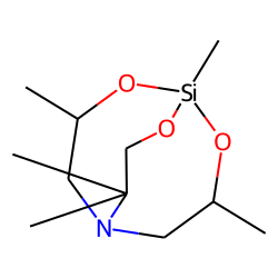 1,4,4,7,10-Pentamethylsilatrane, b